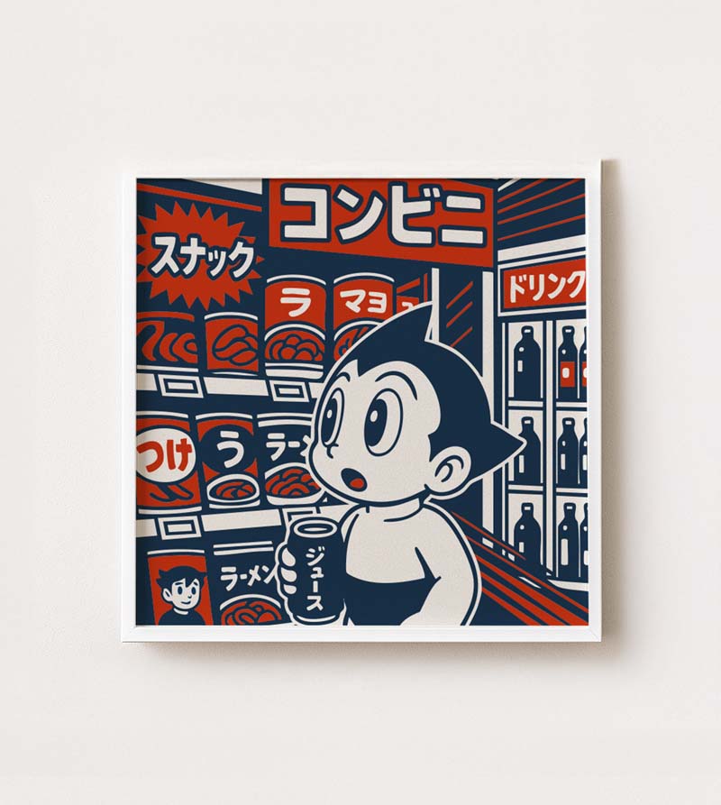 Astroboy Retro Konbini Poster
