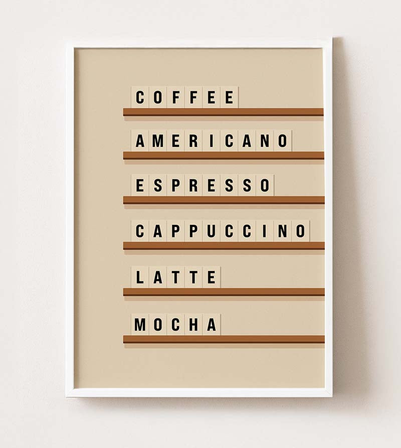 Coffee Menu Board