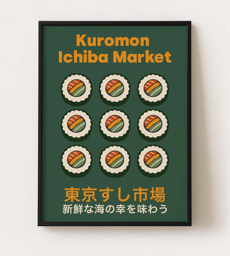 Kuromon Ichiba Poster – Osaka Sushi Market