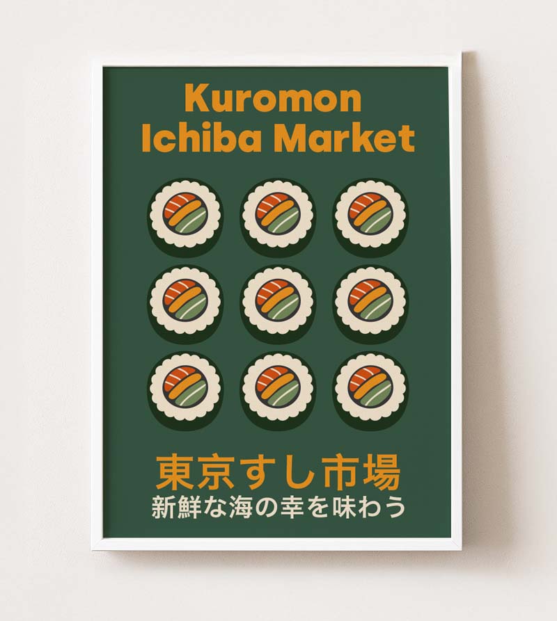 Kuromon Ichiba Poster – Osaka Sushi Market
