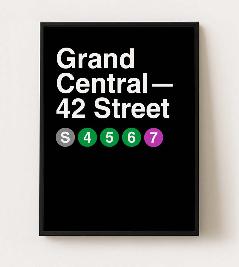 Grand Central NYC Subway Poster