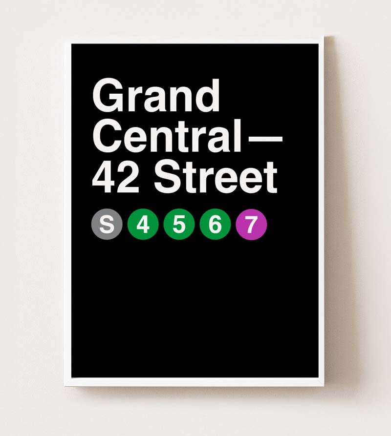 Grand Central NYC Subway Poster